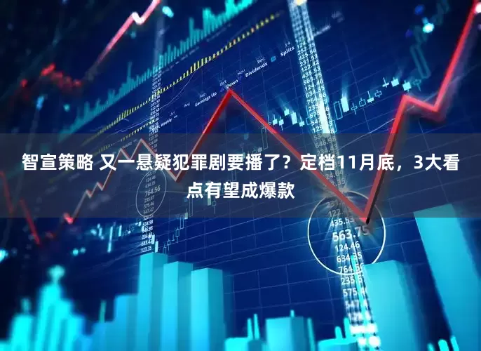 智宣策略 又一悬疑犯罪剧要播了？定档11月底，3大看点有望成爆款